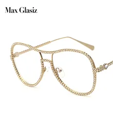 Женские Роскошные Металлические очки с бриллиантами, женские Уникальные брендовые дизайнерские солнцезащитные очки с прозрачными линзами, модные стильные солнцезащитные очки UV400