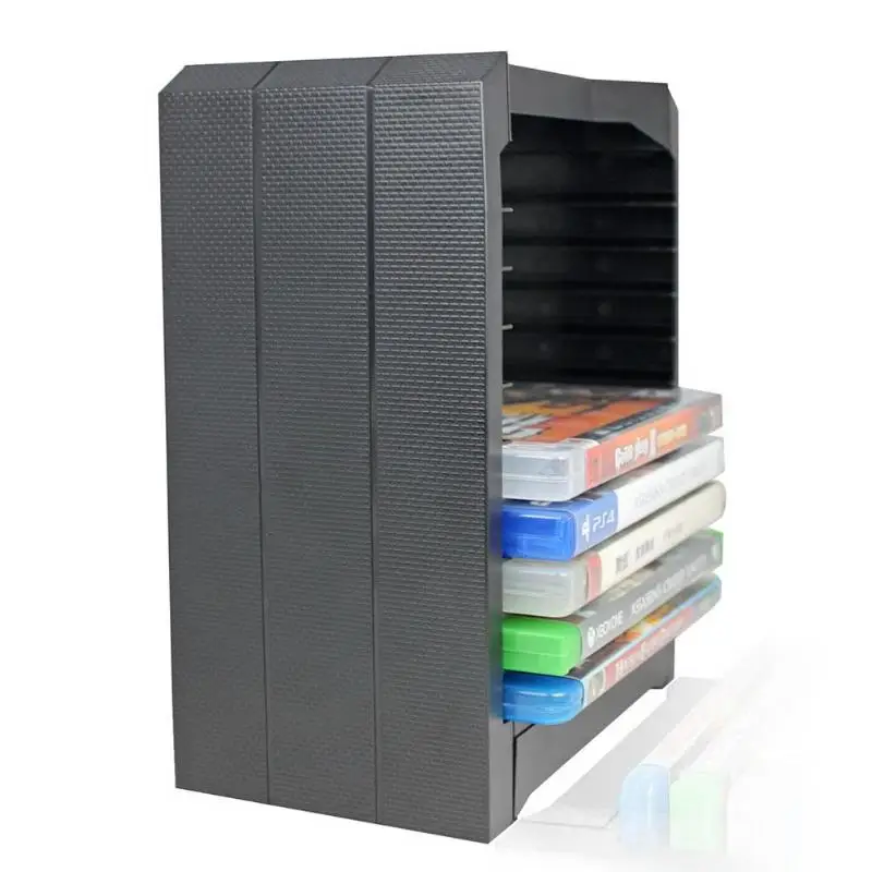 Многофункциональный диск для хранения башня для игр и Blu Ray диски для хранения башня Держатель 10 игровых дисков органайзер для Xbox One/PS4
