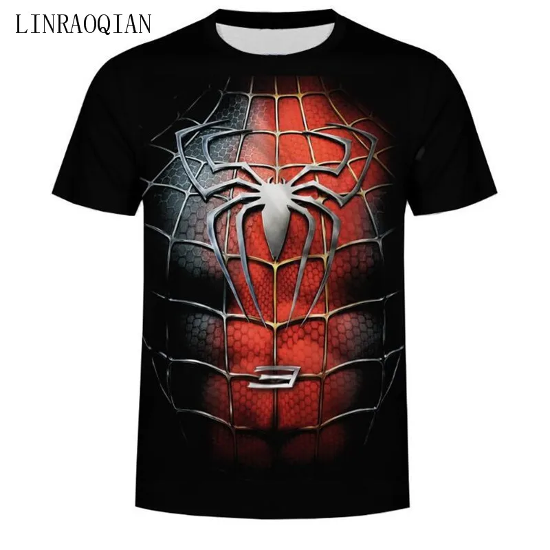 

3d Print Spiderman Tshirt Men Short Sleeve O-neck For Men T-shirt Fashion Casual Summer Top Loose T Shirt Men Camisetas Hombre