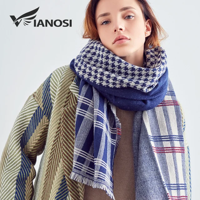 VIANOSI Fashion Winter Scarf Women Foulard Brand Designer Cotton Shawls and Scarves Soft bufandas mujer 2017 VA208