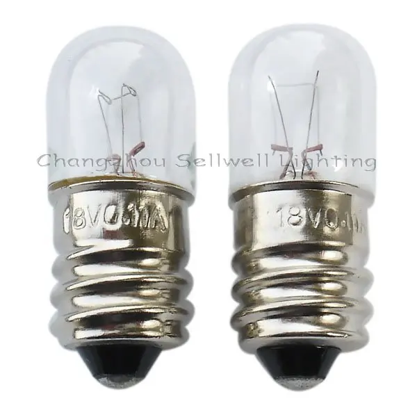 

Miniature Lamp Bulbs Lighting E12 T13x33 18v 0.11a 10pcs A111