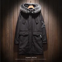 Модная осенне-зимняя куртка, пальто, Мужская Утепленная теплая парка с хлопковой подкладкой, ветровка с капюшоном, большие размеры 3XL, пальто, уличная