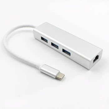 

USB 3.1 Type C (USB-C) to RJ45 Gigabit Ethernet LAN Network Adapter 3.0USB HUB