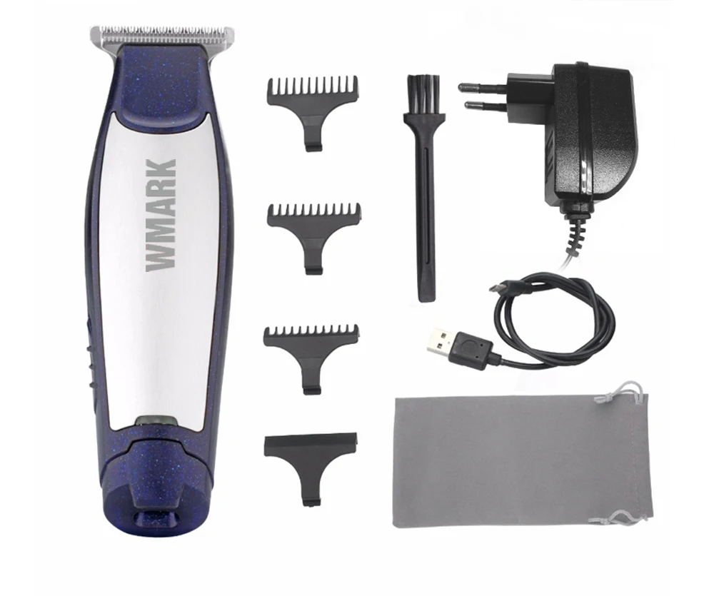 

WMARK NG-999 mini Rechargeable Hair Clipper With guide combs Pattern design trimmer