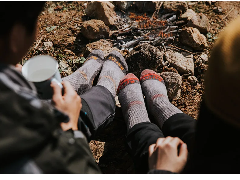 NatureHike для мужчин и женщин зимние мериносовая шерсть спортивные носки для занятий на открытом воздухе Велоспорт Туризм Кемпинг толстые теплые носки