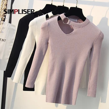 

Half Sleeve Women Knitted Sweaters Hollow Out Summer Autumn Pullovers Turtleneck Knitting Tops Ladies Shirts Pullover Feminino