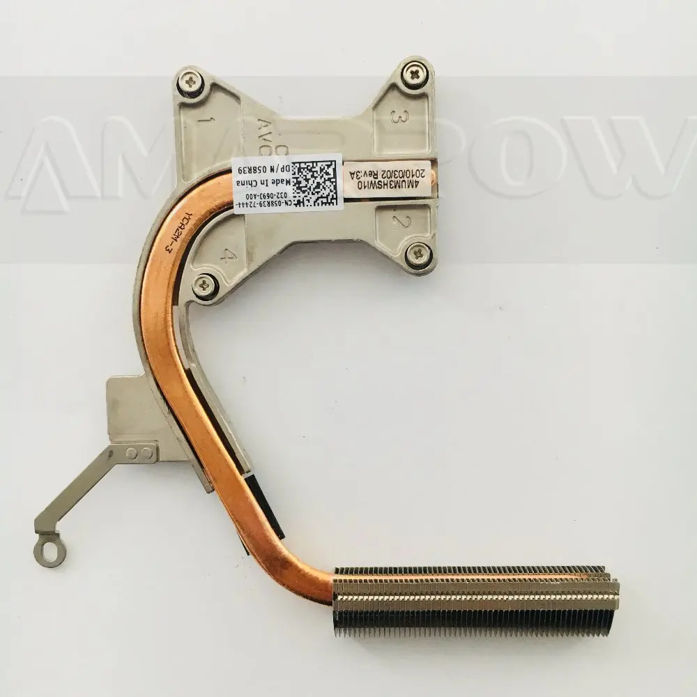 

Original free shipping laptop heatsink cooling fan cpu cooler For DELL 1464 1564 1764 CPU heatsink 058R39