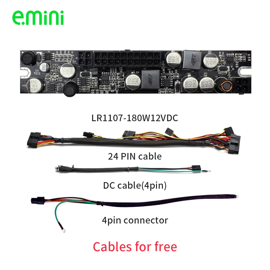 

Realan LR1107 180W 12V Power Supply Board ATX DC DC Power Module With 24PIN Cable And DC Cable For Free Shipping