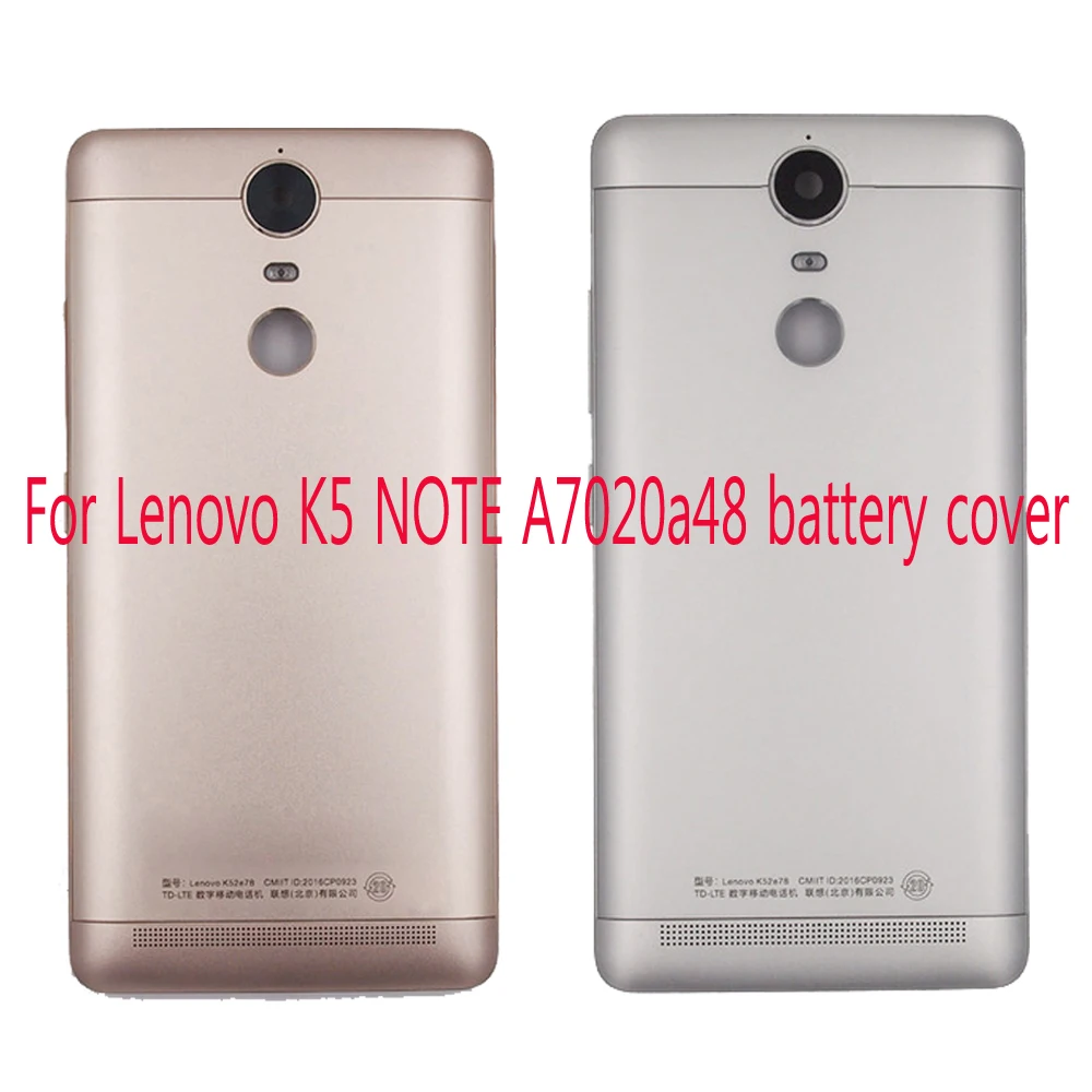 Корпус для Lenovo K5 NOTE A7020a48 K52t38 K52e78 задняя крышка батарейного отсека с кнопками