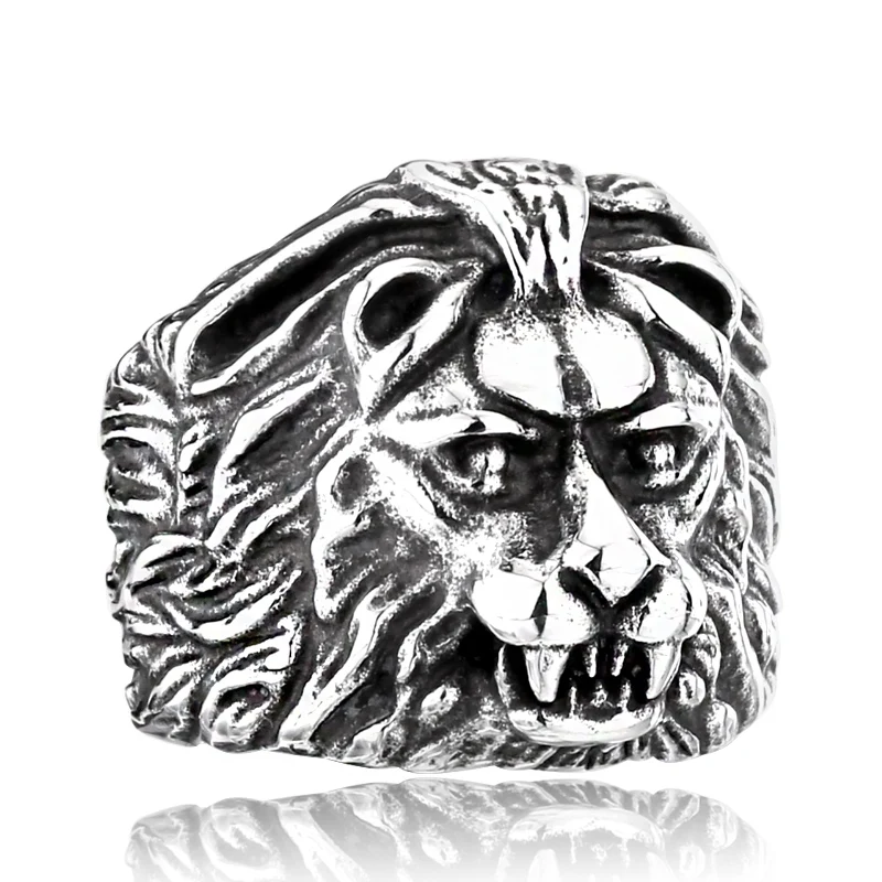 Модное кольцо SKA кольца для мужчин Anelli Lion Carve 316L из нержавеющей стали подарок