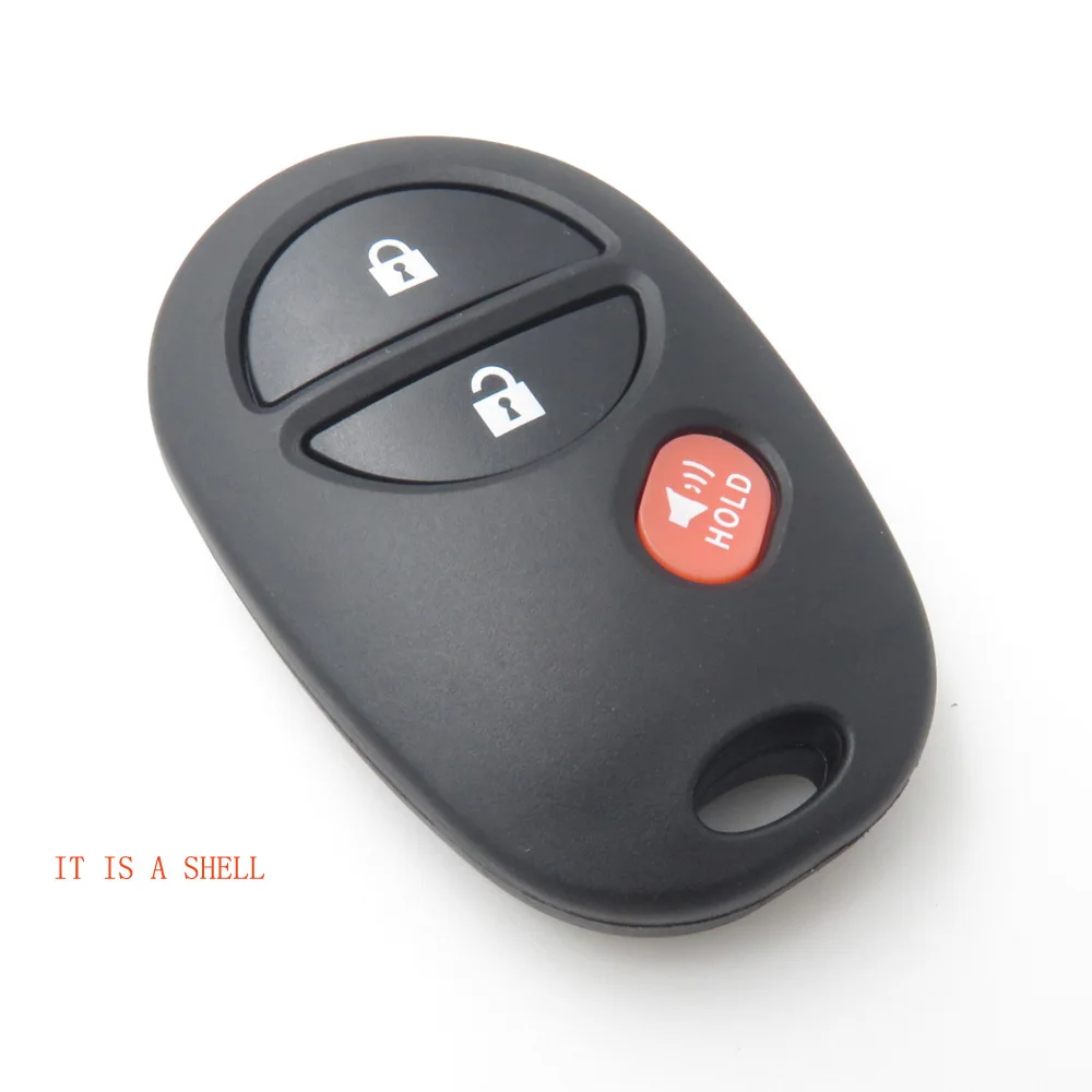 toyota 3button remote key case shell 05