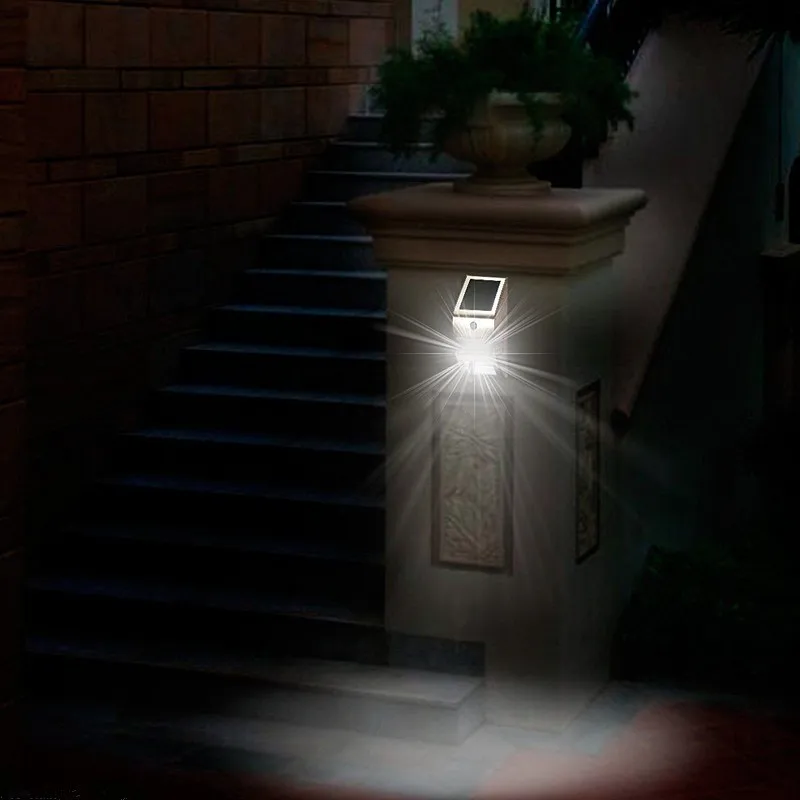 IP44 Waterproof Solar Light 2LED PIR Motion Sensor Lamp Garden Led Solar Lamp Outdoor Yard Wall Balcony Porch Fence Night Lights (19)