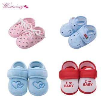 

Cheap Baby Shoes Pure Cotton Newborn Baby Girl boy Shoes Toddler First Walkers Baby Moccasins Sneaker Crib Shoes For 0-18 M