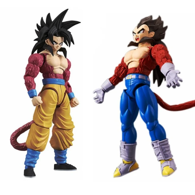 Us 4845 15 Offdragon Ball Super Figure Rise Standard Super Saiyan 4 Goku Vegeta Building Kit Japan Anime Collectible Mascot Toys 100 Original In