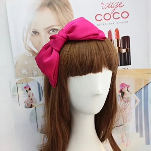 Pack 2 neon hair alice bands diamante headbands 0.7cm plastic band hairband
