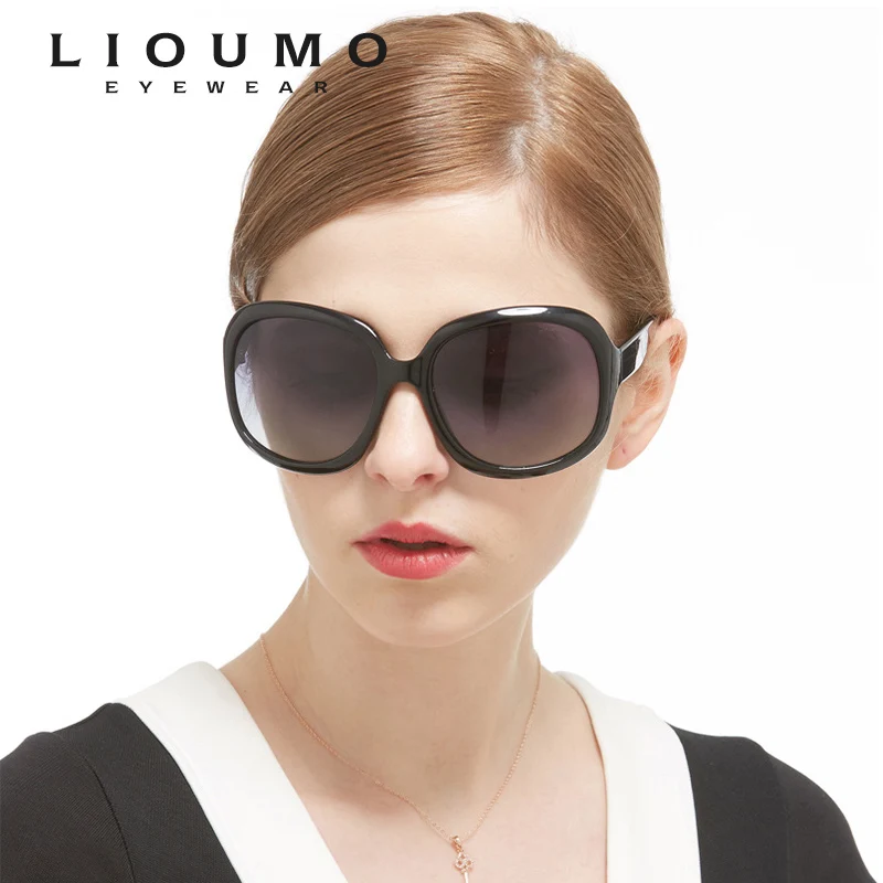 

LIOUMO Womens Sunglasses Women Oculos De Sol Feminino Fashion Polarized Sunglasses Luxury Brand Designer Sun glasses female