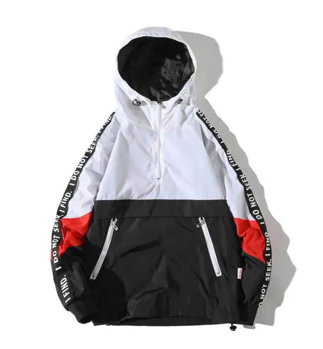 

yizlo jacket windbreaker men jaqueta masculina hoodie loose more zipper college jackets