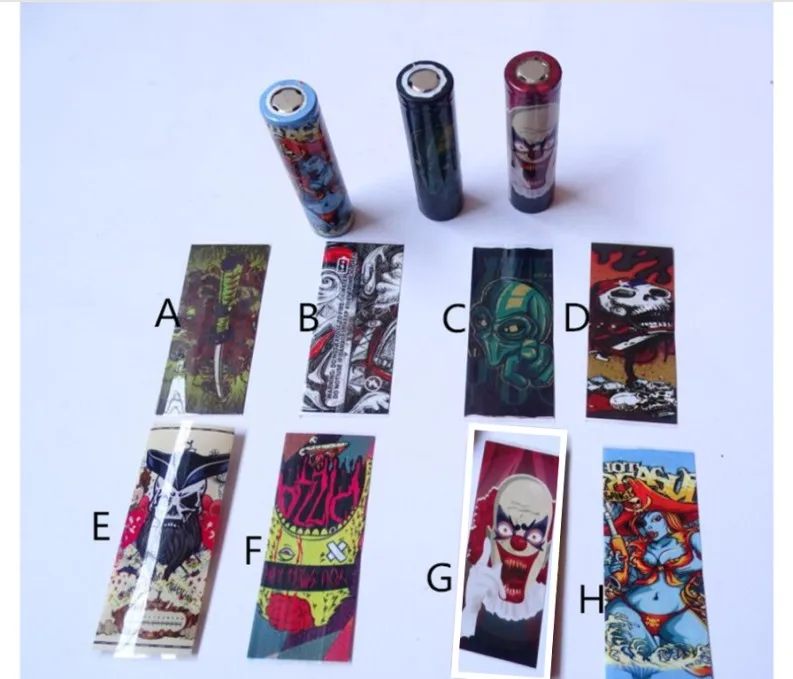 

18650 battery skin Battery Wrapper vape Sticker 20pcs pack