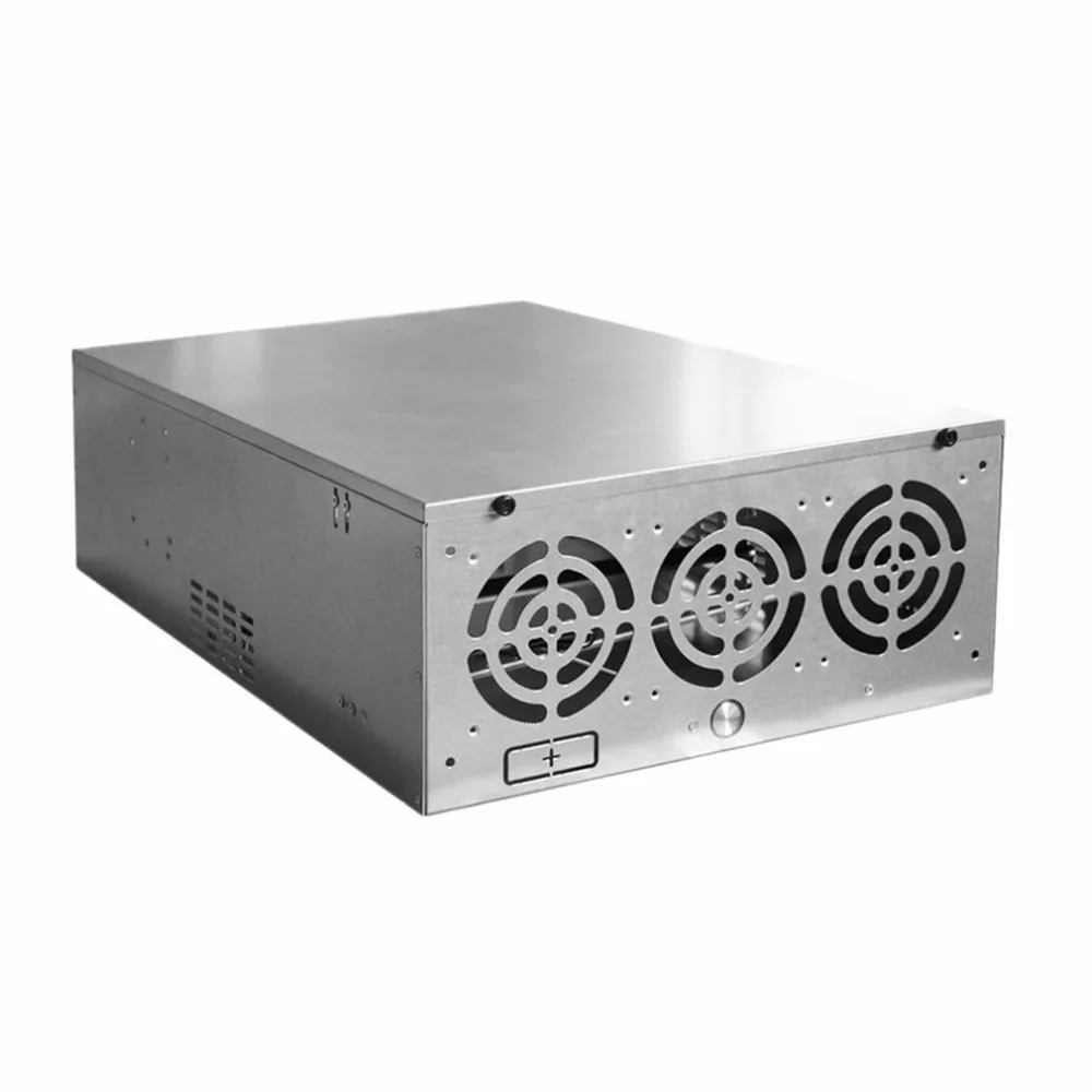Open Air Mining Frame Rig Graphics Case GPU ATX Fit 6/8 Graphics Card Ethereum ETH ETC ZEC XMR Magnalium Alloy 12cm Fans Open Air Mining Frame Rig Graphics Case GPU ATX Fit 6/8 Graphics Card Ethereum ETH ETC ZEC XMR Magnalium Alloy 12cm Fans