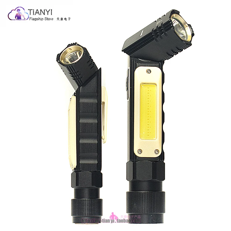

COB LED Flashlight Magnetic Pen Light Torch Work Light For Camping Lanterna Tactical Night Light Rechargeable COB LED flashlight