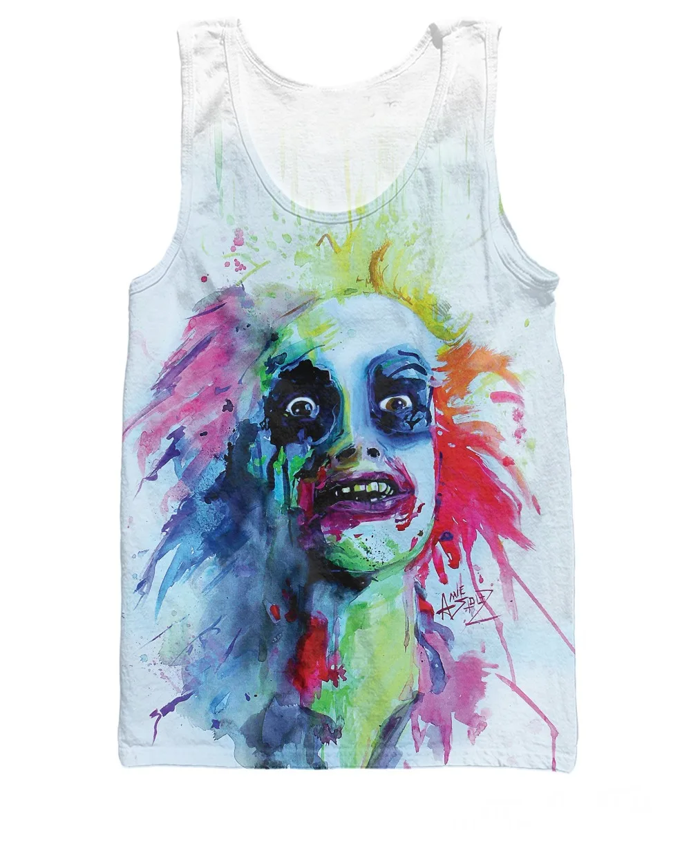 

New Arrive Fashion Clothes Shirt killer Beetlejuice Tank Top Sexy Tanks attire vibrant Vest For Women Men
