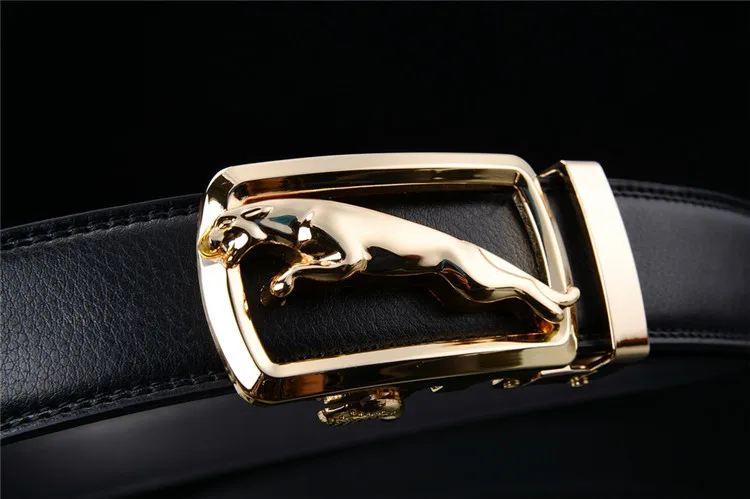 [Hotti] бренд мужской ремень модная автоматическая пряжка натуральная кожа Ширина 3,5 см дизайнерский Высококачественный золотой/серебряный мужской ремешок H 013