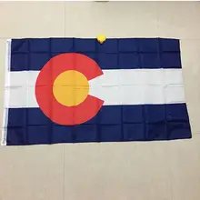 xvggdg пользовательский флаг 90*150 см флаг Колорадо с uisa звезда и полосы 3FTx5FT черный и синий баннер