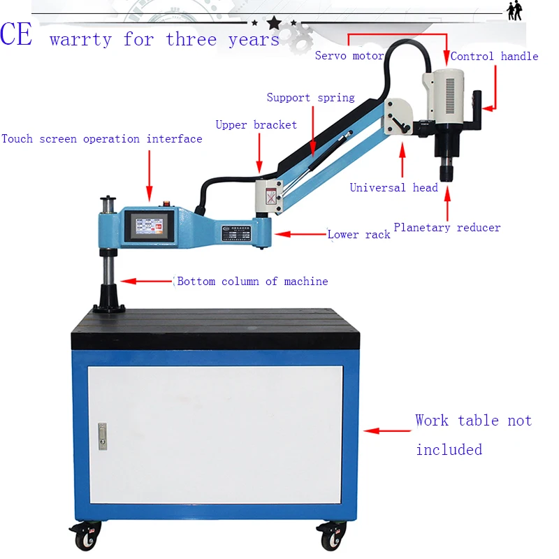 

New CE 220V M2-M8 Universal Type Electric Tapping Machine Electric Tapper Tapping Tool Machine-working Taps Threading Machine