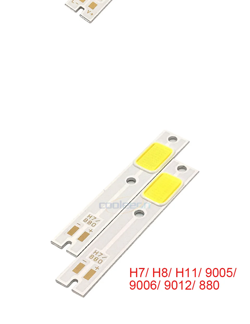 10pcslot H1 H7 COB LED Light H4 Hi-Lo Beam C6 Car Bulb Lighting Source 9005 9006 LED Lamp COB Chip for C6 Auto Lights 6500K (10)
