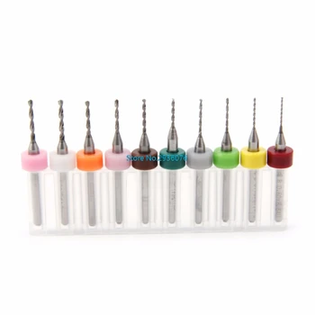 

10Pcs/SET PCB Print Circuit Board Carbide Mini Micro Drill Bits CNC 0.6-1.5mm