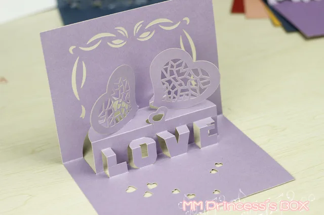 3d three dimensional greeting card diy paper cut crafts sculpture