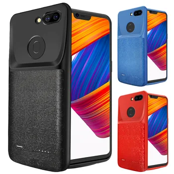 

External 3700mAh 3D Carbon Smart Magnetic Back TPU Power Pack Battery Charger Adapter Case Cover For Oppo R15 Dream With USB