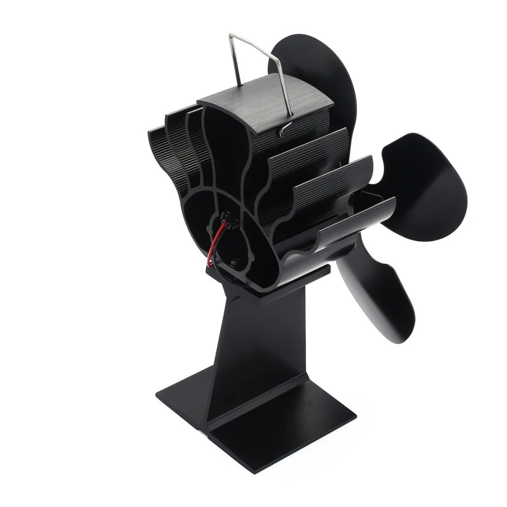 

4 Blades Heat Powered Fireplace Fan for Wood Stoves Burning Log Burner Home Fireplace Fan Efficient Heat Distribution Home Tools