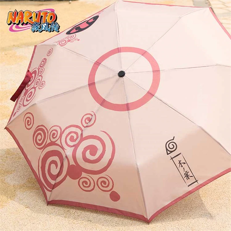 Top Quality Anime NARUTO Akatsuki Uchiha Itachi Cosplay Props Red Cloud Symbol Hokage Umbrella PVC Metal Parasol Collection New