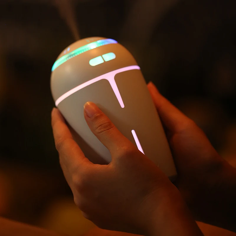 

Mini USB DC5V Ultrasonic Humidifier Air Diffuser Mist Maker with LED Night Light Aroma Humidifier for Home Office Car Use