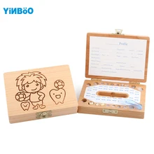 Teeth Box Organizer For Baby Save Milk Teeth Wood Storage Box Great Gifts 3 6 Years