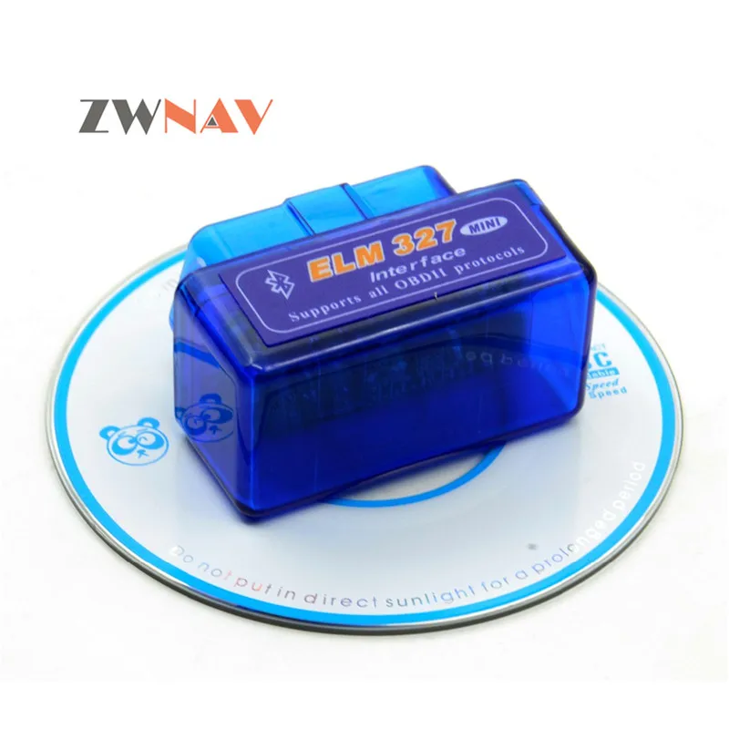 ZWNAV Горячая Супер Мини elm327 Bluetooth OBD2 Elm 327 Android автомобильный адаптер сканер OBD 2 Elm-327 V1.5 OBDII Авто диагностический