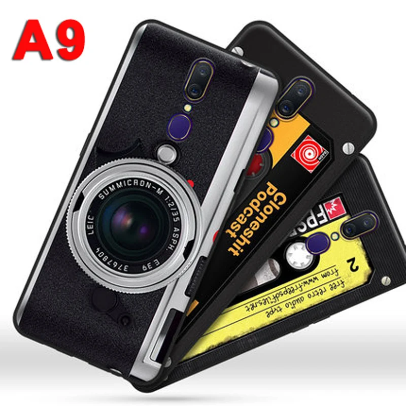 Для OPPO A9 чехол 6 53 &quotTPU Мягкий Ретро для телефона камеры A 9 OPPOA9 coque Противоударные