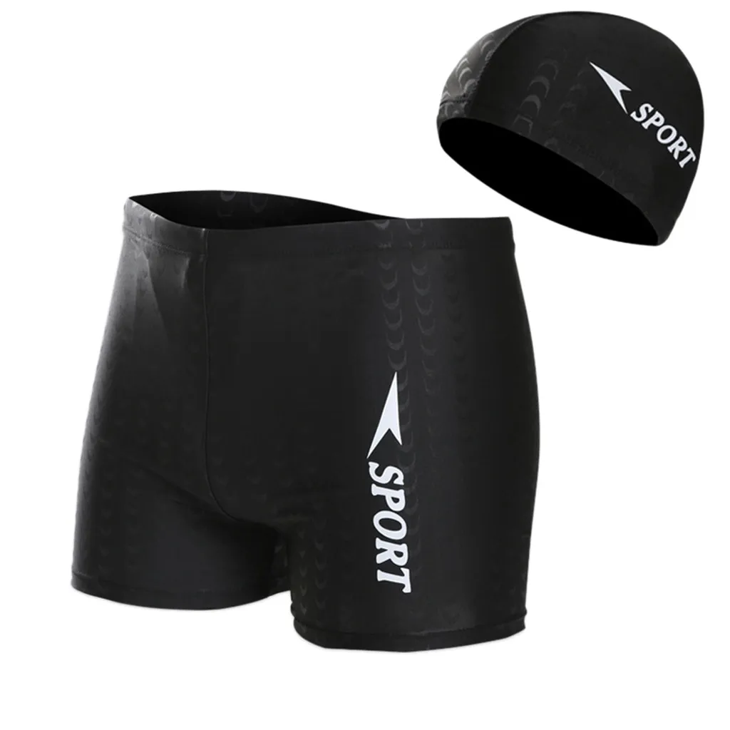 AUSTINBEM Hot Mens Shorts Men's Stripe Sexy Nylon Breathable Bulge Briefs Swimming Trunks Swim Cap Suit running shorts#y25