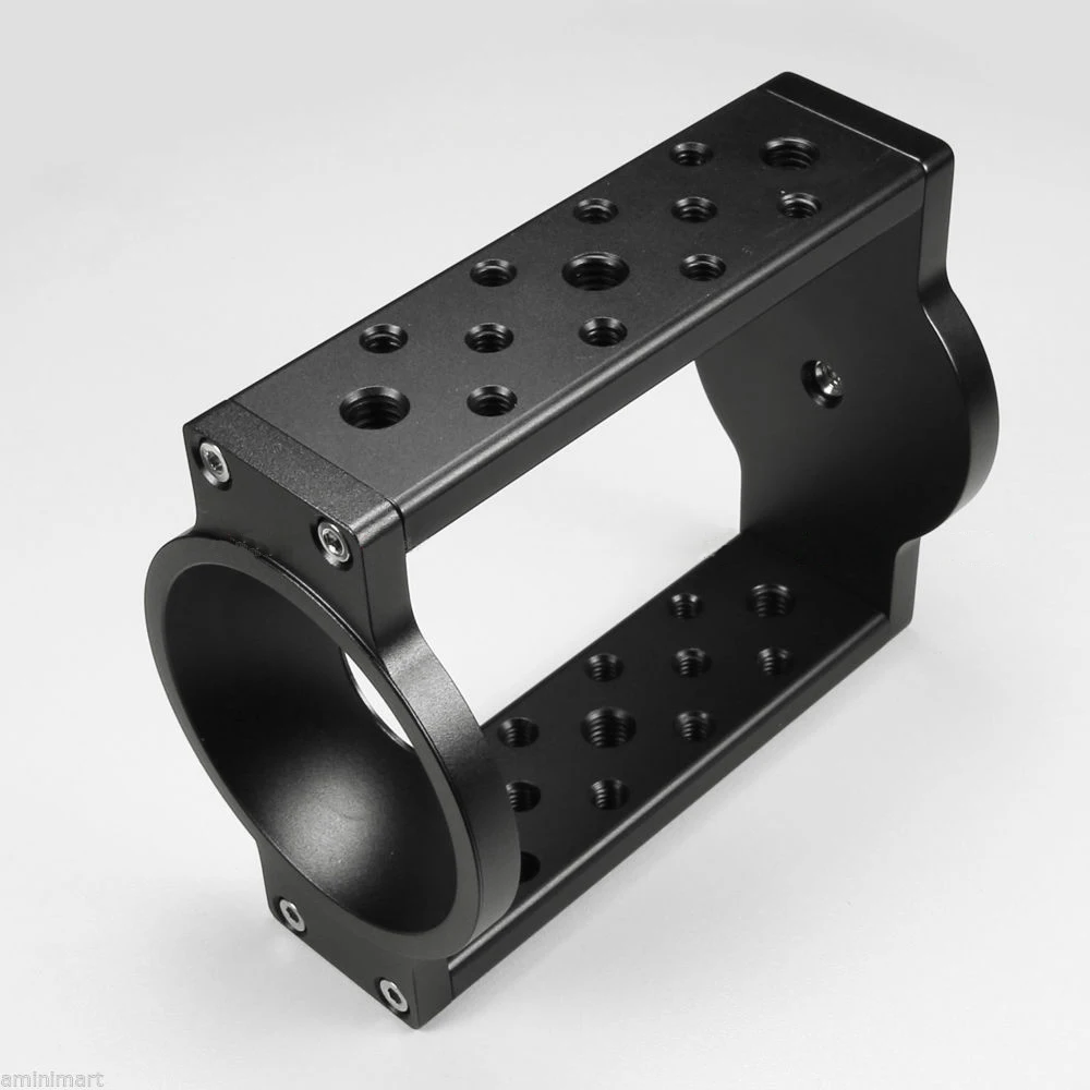 Adaptador de Alumínio Plano para Tigela Conversor Riser para Manfrotto Tripé Vídeo Cabeça Fluida Deslizante de Trilho Dslr Meia Bola 65 mm 75 mm 100 mm - Image 5