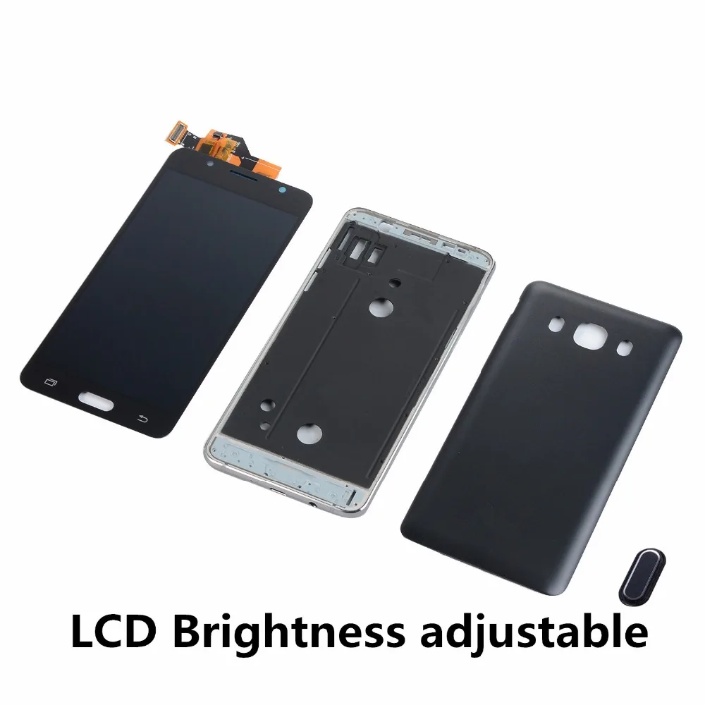 

For Samsung Galaxy J7 2016 J510 J710H J710F LCD Display Touch Screen Digitizer Assembly+Housing Middle Frame Battery Back Cover