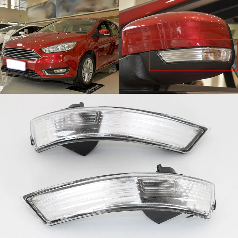 

Brand New Turn Signal Light Side Mirror Assemble Indicator w/ Puffle Lamp For Ford Focus 2012-2018