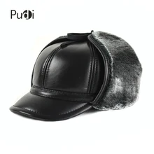 HL166-F Genuine leather baseball cap hat men's winter brand new cow skin leather sport hats caps black with Faux fur inside HL166-F Genuine leather baseball cap hat men's winter brand new cow skin leather sport hats caps black with Faux fur inside