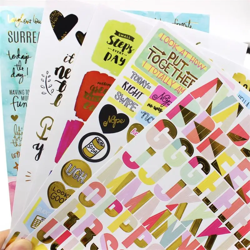

Good Day Lovely Sticker set for Scrapbooking DIY Projects/Photo Album/Card Making Crafts