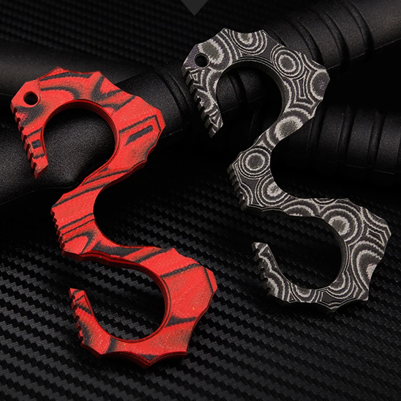 

H1094 Hippocampal defense means tiger ring finger ring thorn ring self-defense self-defense weapons EDC gadgets