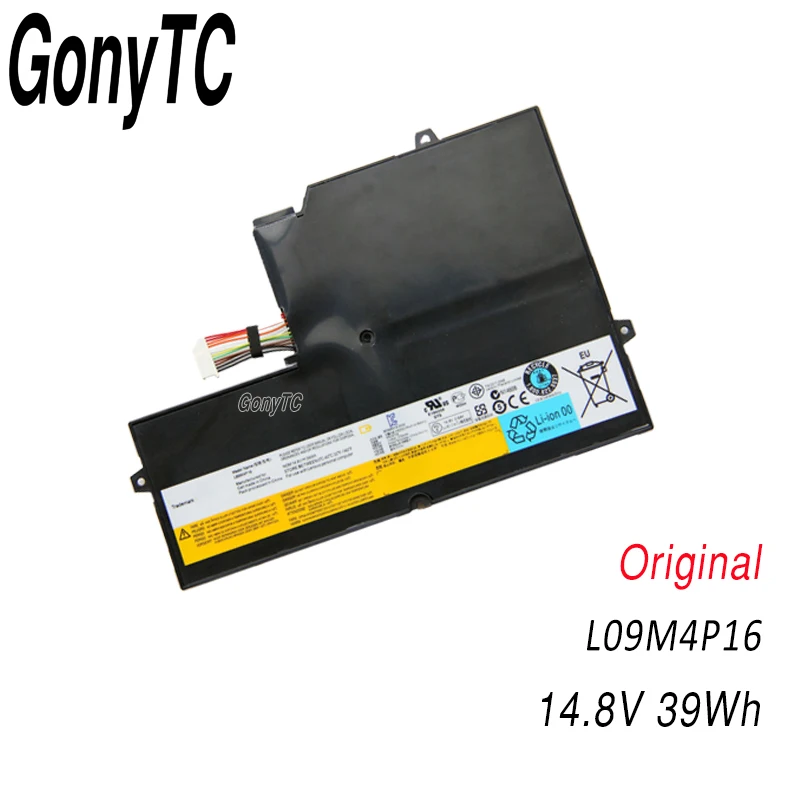 Аккумулятор GONYTC L09M4P16 для ноутбука lenovo для IdeaPad U260 14,4 V 39WH оригинальные батареи U260 57Y6601 KB3072 - Цвет: Black