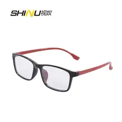 Марка shinu дизайнерские оптические оправы черная оправа для очков, очки для мужчин и женщин Óculos sem grau com lente SH014