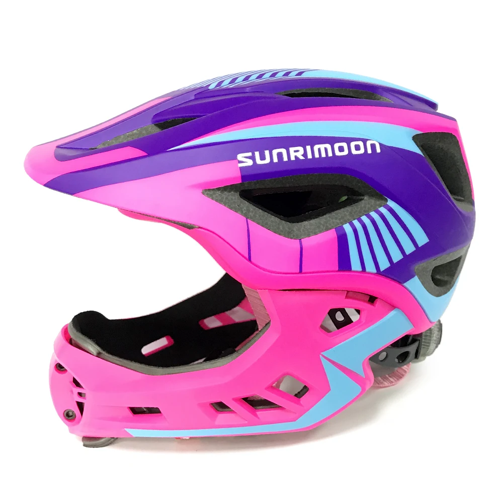 

Kid Bike Full Face Helmet Children Safety Riding Skateboard Helmet Inline Skating Sports Protective Equipment with Detachable