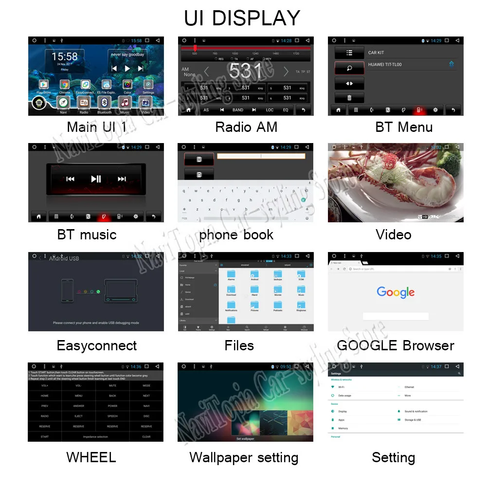 Perfect NAVITOPIA T8 Octa Core Android 8.1 Car DVD GPS Navigation for Nissan Qashqai 2007 2008 2009 2010 2011 2012 2013 Car PC Radio 15