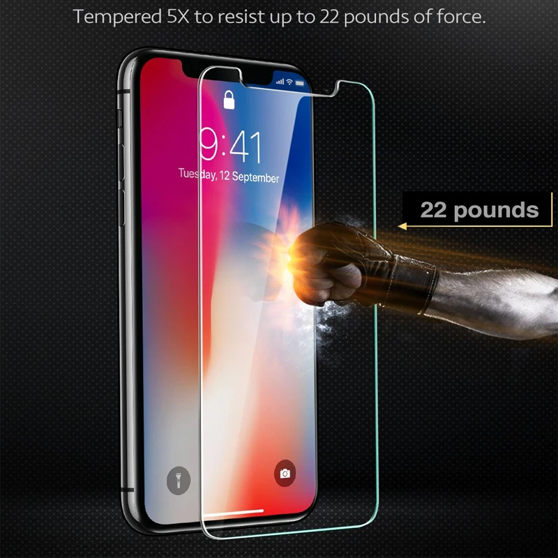 Закаленное стекло для iPhone X 8 7 6 6s Plus защита экрана 2.5D 0 3 мм 9H Премиум защитное |